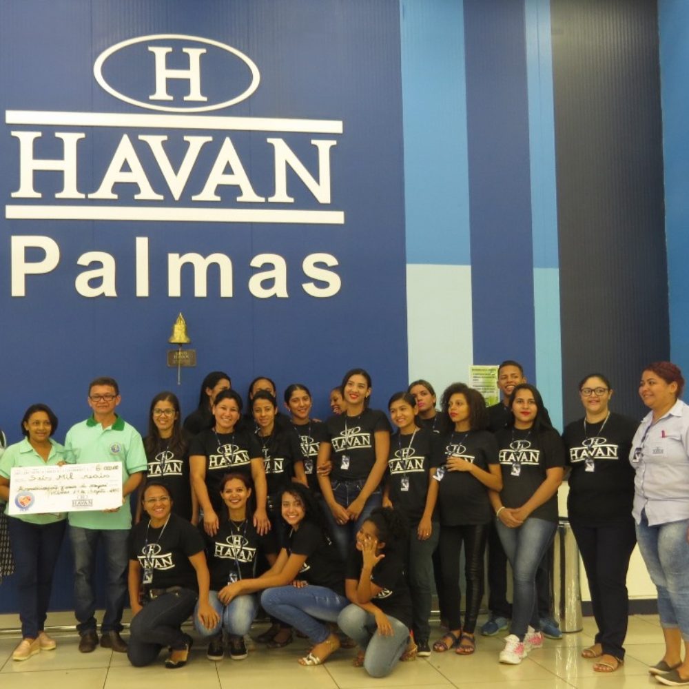 AASJN RECEBE DOAÇÃO DA HAVAN PALMAS