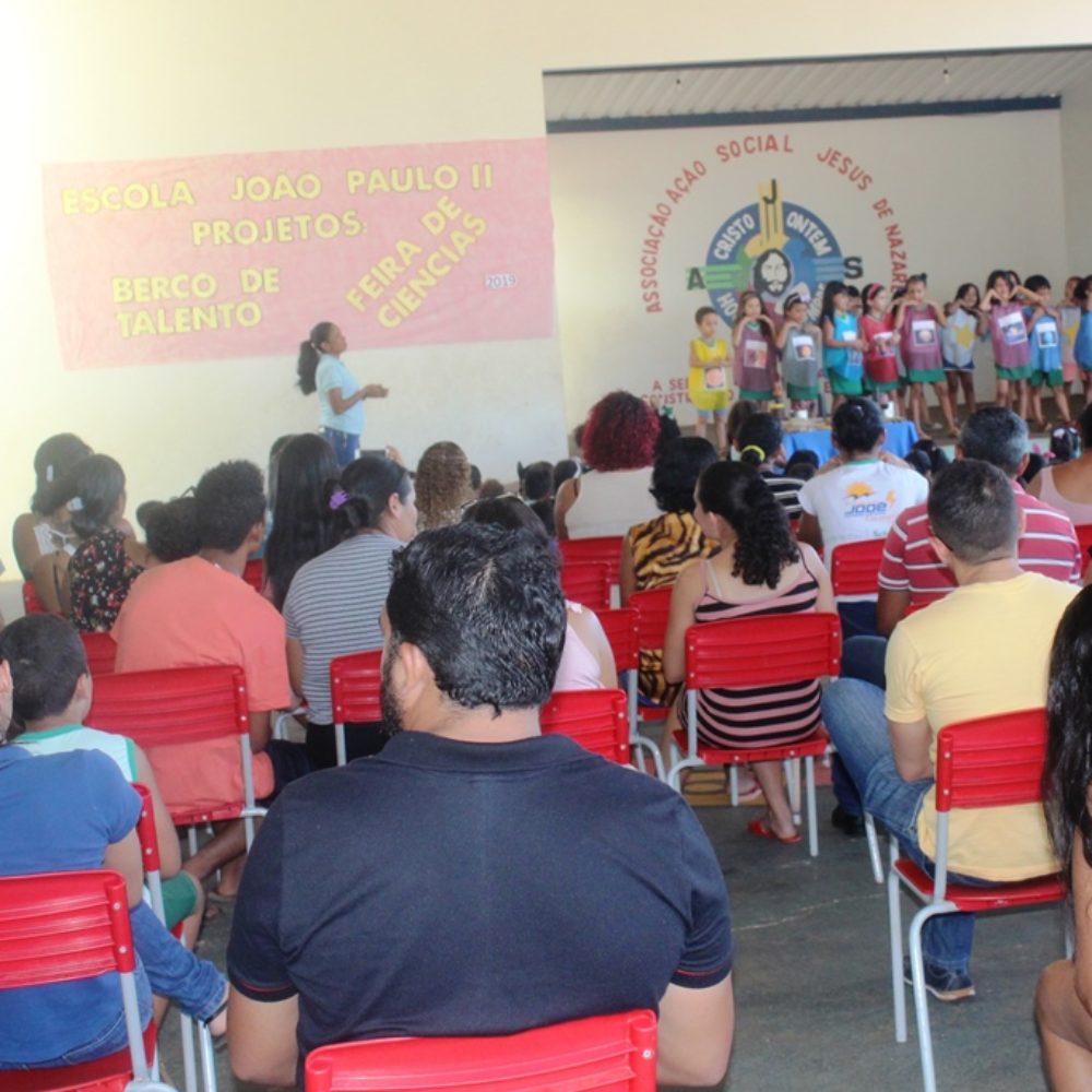 BERÇO DE TALENTOS E FEIRA DE CIÊNCIAS 2019 NA ESCOLA JOÃO PAULO II