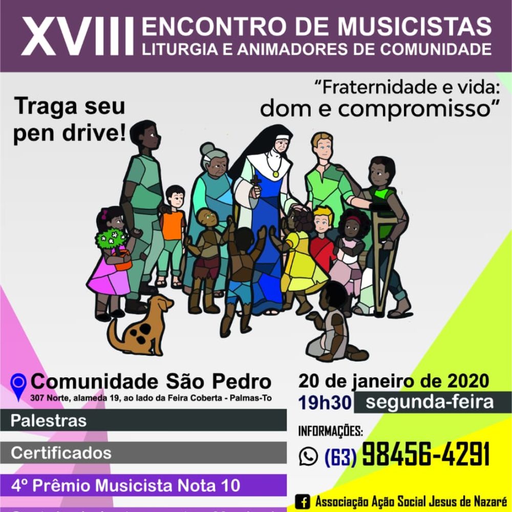 AASJN REALIZA XVIII ENCONTRO DE MUSICISTAS, LITURGIA E ANIMADORES DE COMUNIDADE