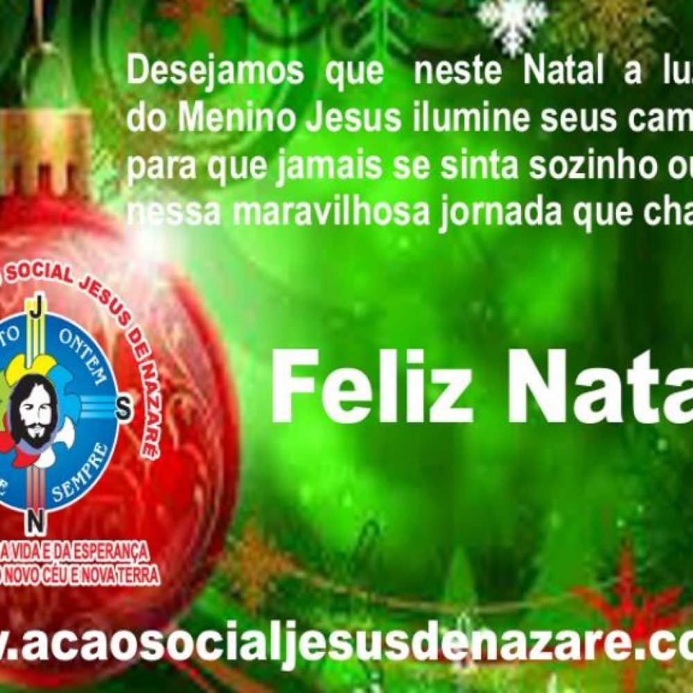 feliz natal – Associação Ação Social Jesus de Nazaré