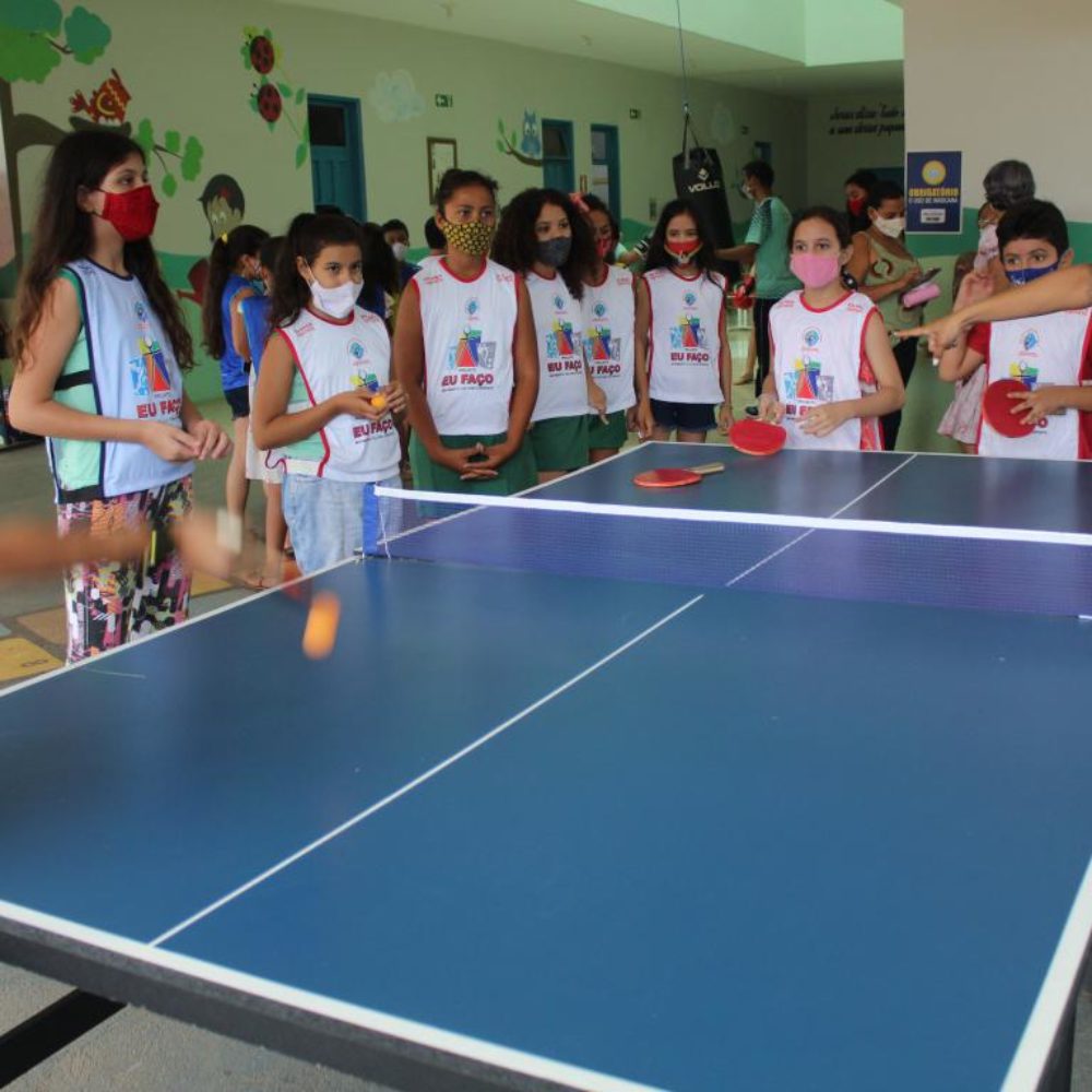 Dia das crianças na escola João Paulo II com esporte, músicas e muitas brincadeiras.
