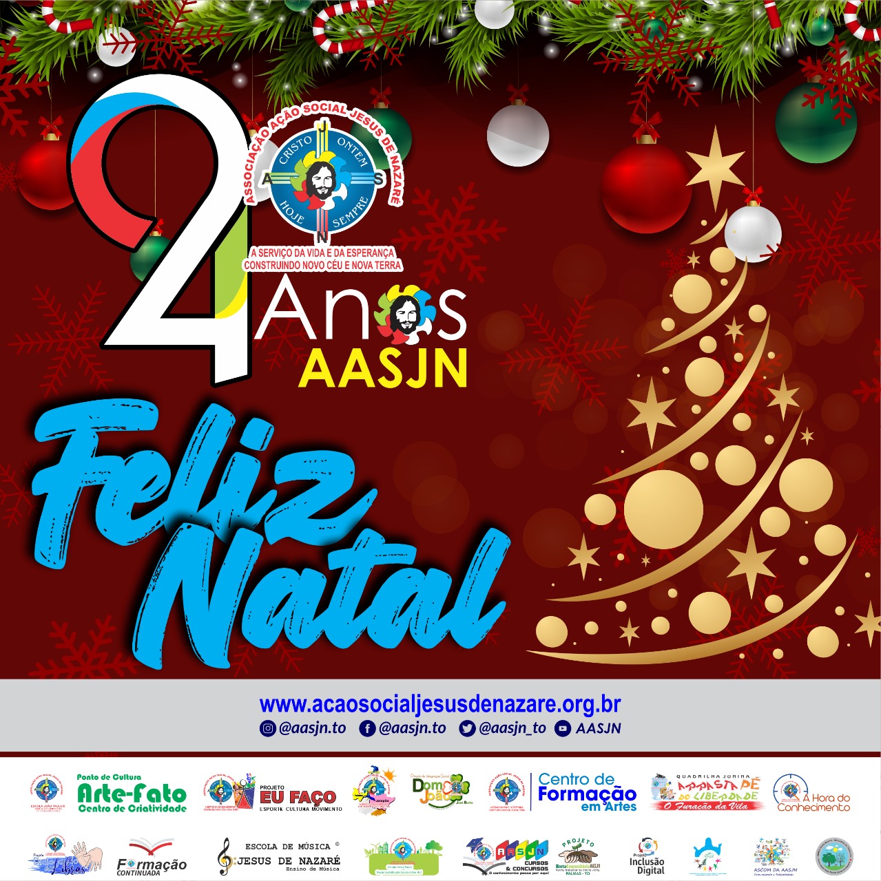 A AASJN deseja a todos um Feliz Natal – Associação Ação Social Jesus de  Nazaré