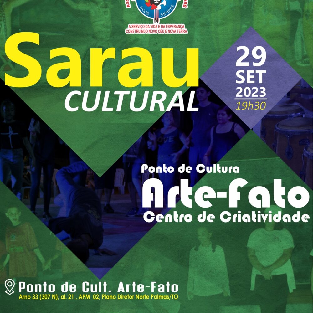 Acontece nesta sexta-feira, (29), Sarau Cultural no Arte-Fato