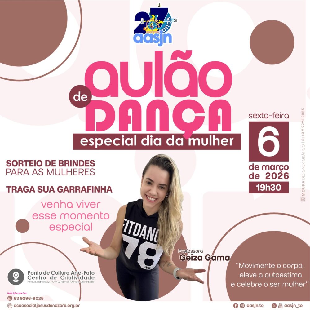 Ponto de Cultura Arte-Fato promove aulão especial em celebração ao Dia da Mulher