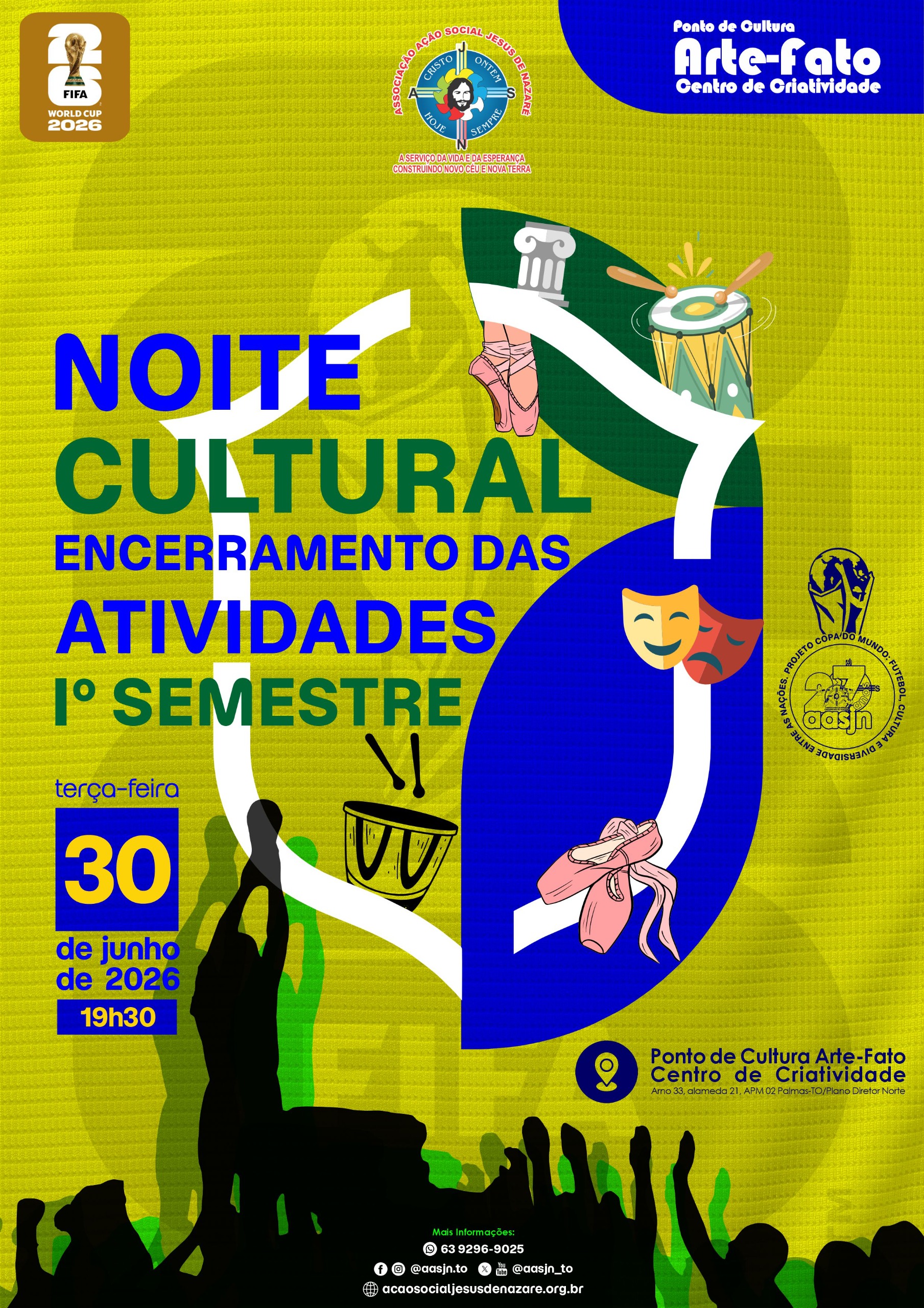 No momento, você está visualizando Noite Cultural de Encerramento do 1º Semestre de 2026