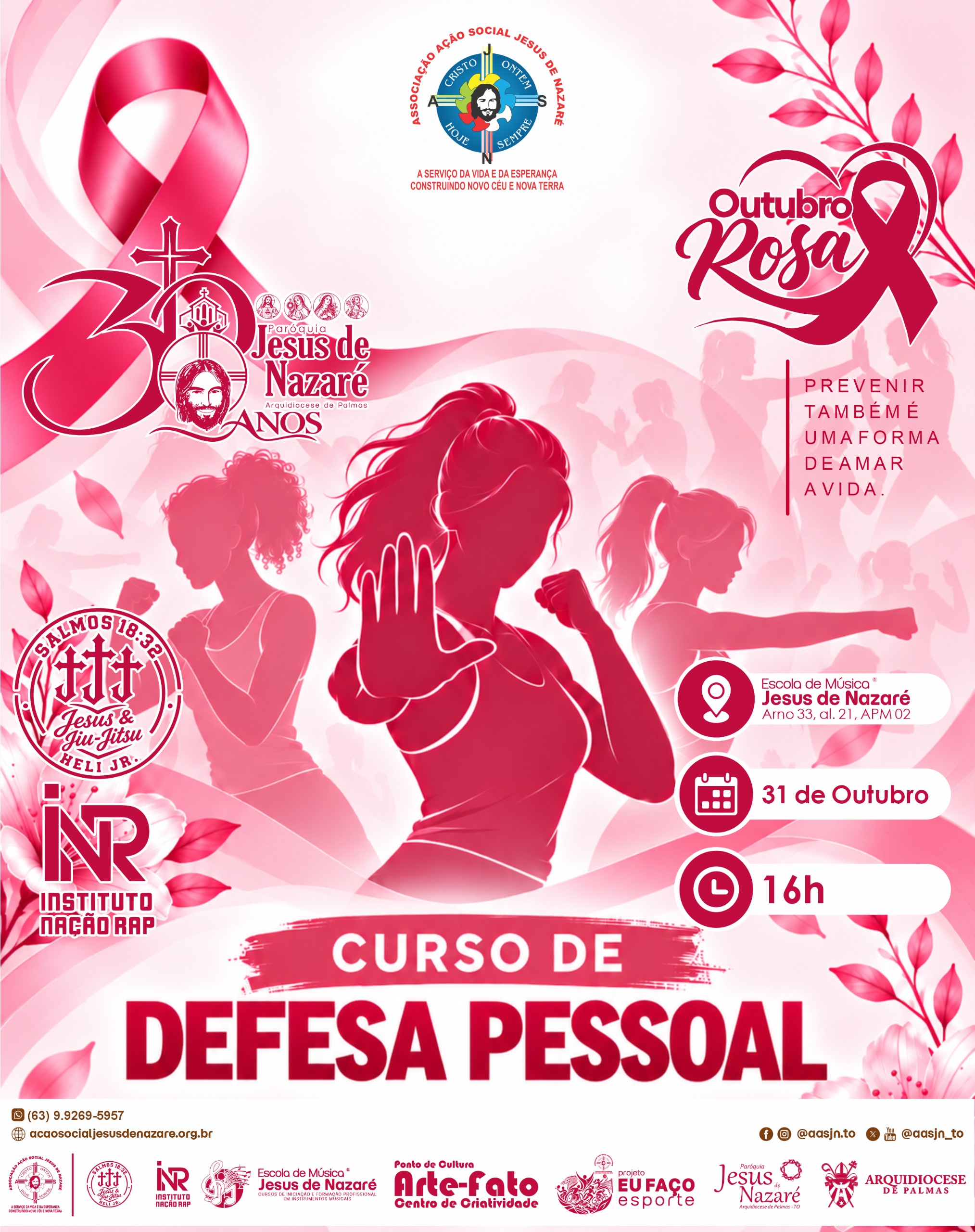 No momento, você está visualizando Oficina gratuita de defesa pessoal para mulheres neste sábado (31)
